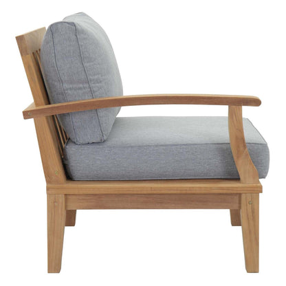 sofas | CasaFoyer Marina Teak Wood Outdoor Patio Left-Facing Sofa Chair | Luxury Design | Durable Construction | All-Weather Cushions | Assembly Required | casafoyer.myshopify.com