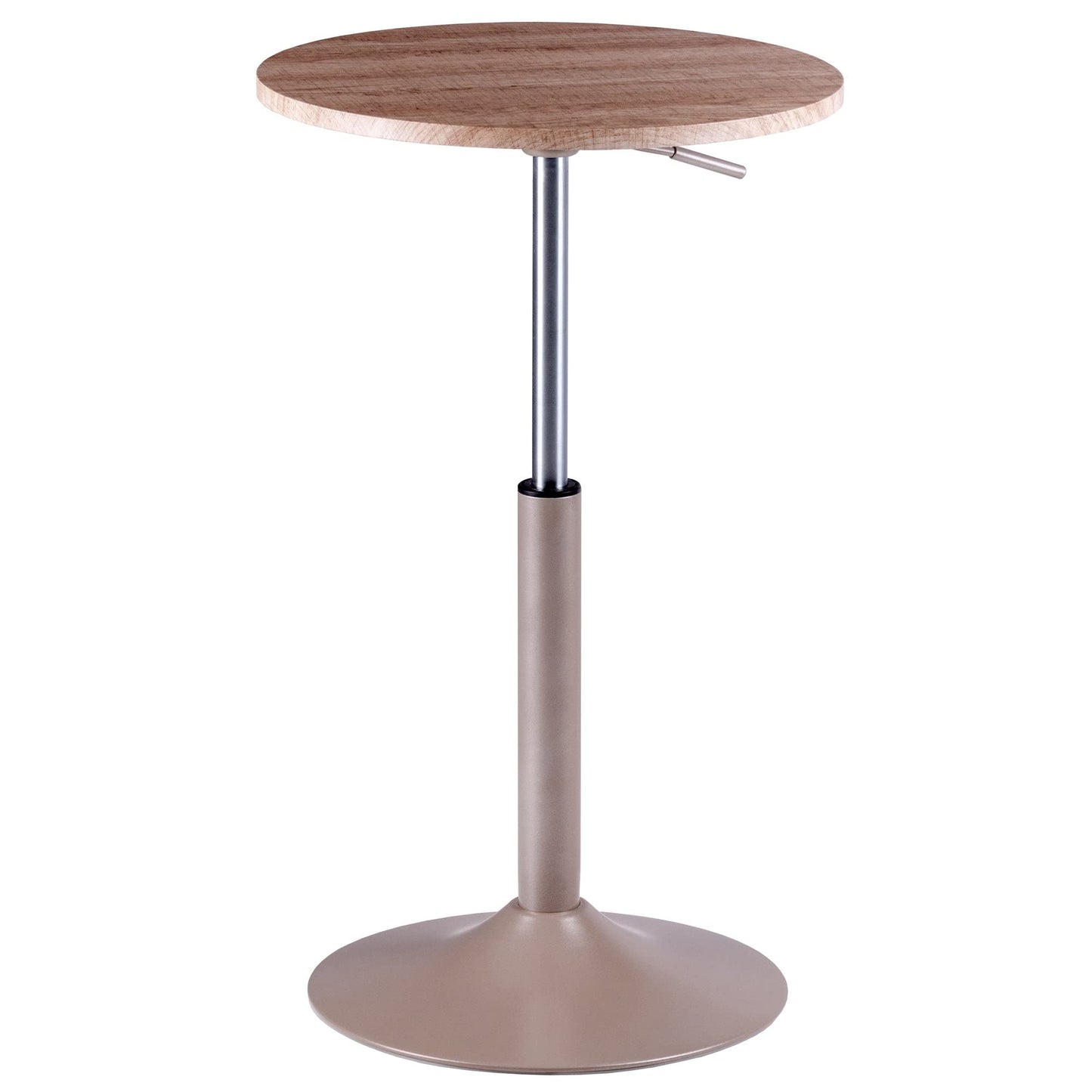 end tables | Ergode  Wood Christian Adjustable Sofa Table | Round Wood Top | Black Metal Base | Adjustable Height | 20.87 x 13.78 Top | 35 lbs Weight Capacity | casafoyer.myshopify.com
