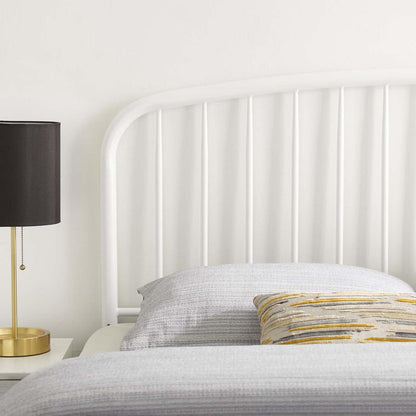 headboards | CasaFoyer Nova Metal King Headboard | Modern Farmhouse Style | Adjustable Height | Durable Iron Construction | Neutral Backdrop for Bedding | White | casafoyer.myshopify.com