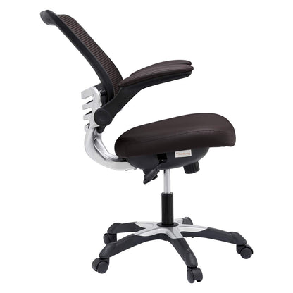 home office desk chairs | CasaFoyer Edge Office Chair | Revolutionary Comfort & Ergonomics | Luxurious Leatherette Seat | Brown | casafoyer.myshopify.com