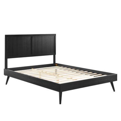 adjustable bed bases | CasaFoyer Alana Wood Full Platform Bed | Modern Elegance | Retro-Inspired Design | Durable Construction | No Box Spring Needed | Easy Assembly | Black | casafoyer.myshopify.com