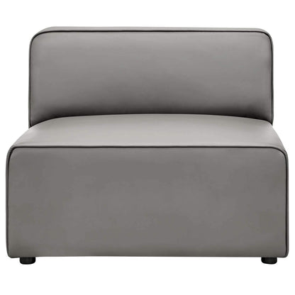 sofas | CasaFoyer Mingle Vegan Leather Armless Chair | Ultimate Comfort & Style | Spacious & Visually Appealing | Dense Foam Padding | Adjustable & Versatile | Luxurious Vegan Leather Upholstery | Sturdy Legs | Perfect for Modern Decor | Modular Seating | casafoyer.myshopify.com