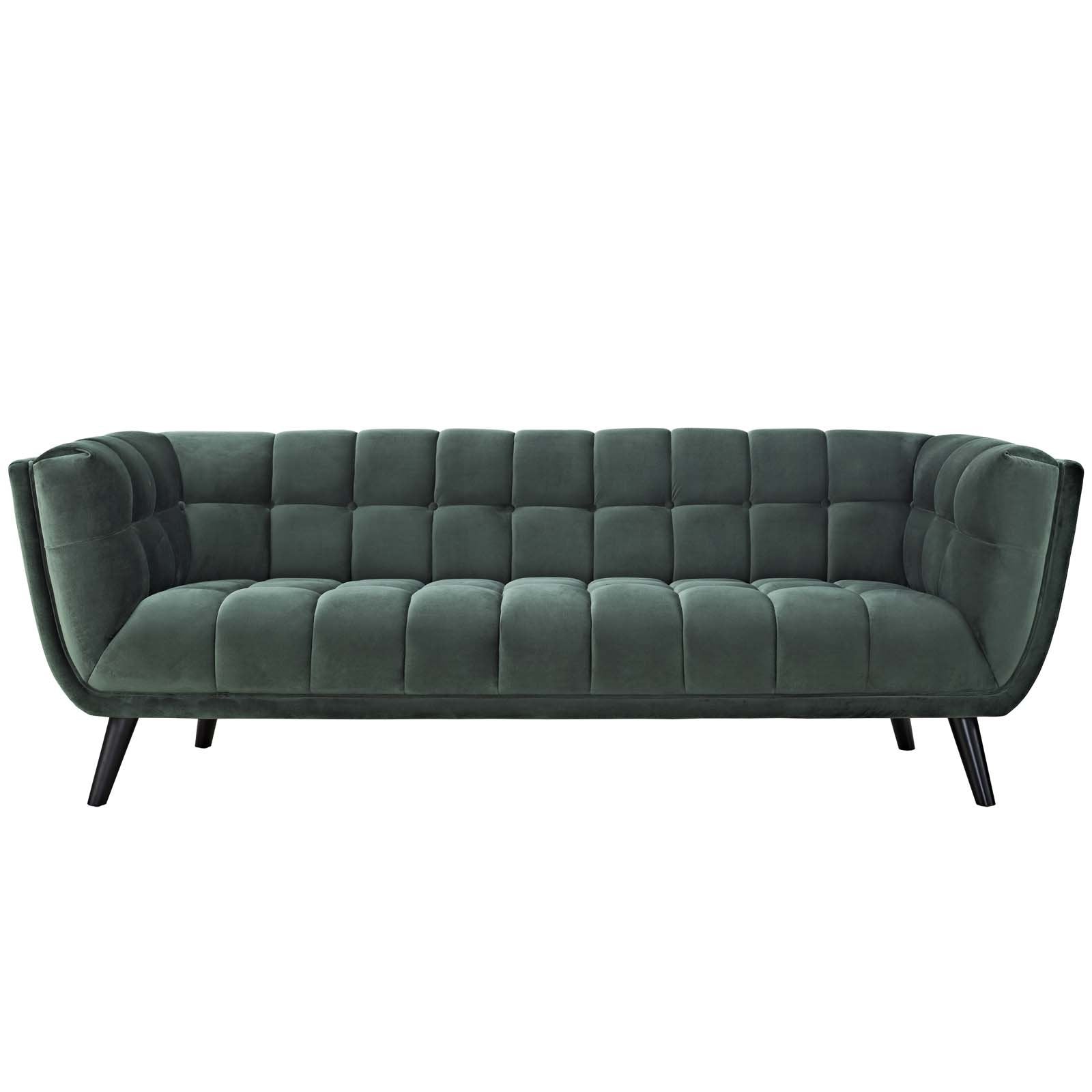 sofas | CasaFoyer Bestow Performance Velvet Sofa | Luxurious Stain-Resistant Comfort | Mid-Century Modern Farmhouse Style | Green | casafoyer.myshopify.com
