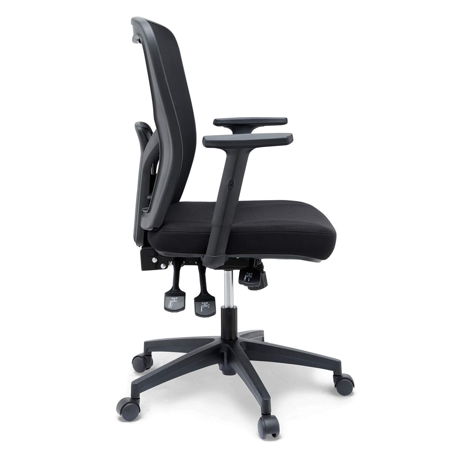 home office desk chairs | CasaFoyer Define Mesh Office Desk Chair | Spacious & Breathable Back | Durable Fabric Upholstery | Adjustable Armrests & Height | Stable Nylon Base | 360 Swivel & Dual-Wheel Casters | 331 lbs Weight Capacity | Black | casafoyer.myshopify.com