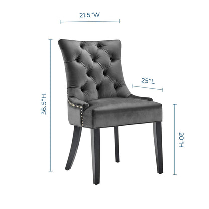 home office desk chairs | CasaFoyer Regent Tufted Button Upholstered Performance Velvet Dining Chair | Set of 2 | Mint | Stain-Resistant | Foam Padded | 500 lbs Capacity | casafoyer.myshopify.com