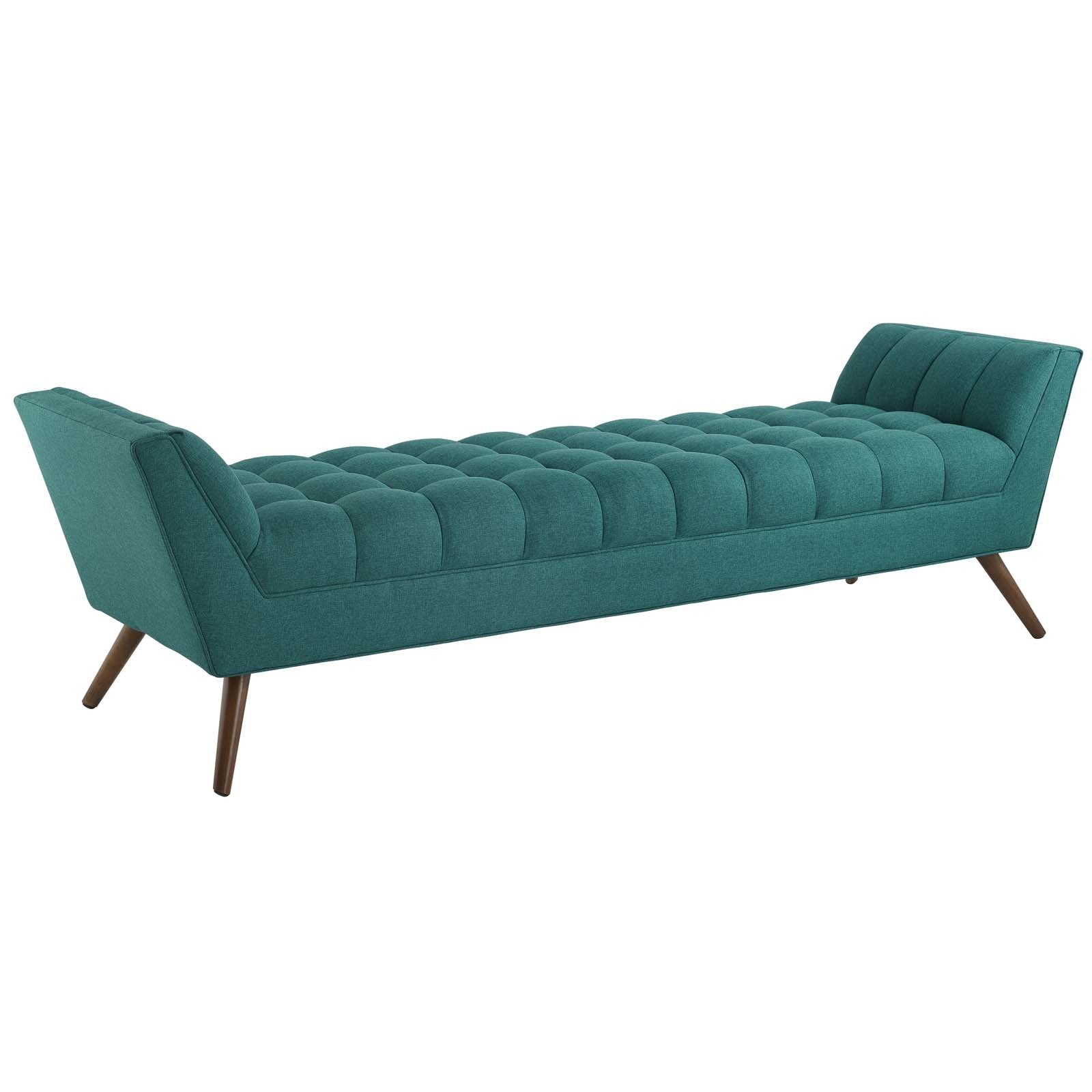 ottomans | CasaFoyer Response Collection Tufted Upholstered Bench - Teal | Meticulously Crafted | Comfortable & Elegant Design | Perfect for Relaxation & Vibrant Spaces | casafoyer.myshopify.com