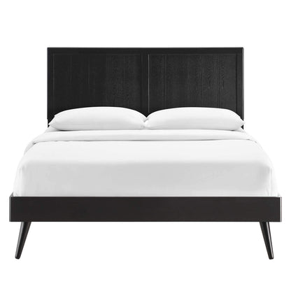 adjustable bed bases | CasaFoyer Alana Wood Full Platform Bed | Modern Elegance | Retro-Inspired Design | Durable Construction | No Box Spring Needed | Easy Assembly | Black | casafoyer.myshopify.com