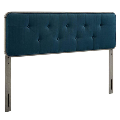 Bed | CasaFoyer Collins Tufted Wood Twin Headboard | Retro Charm | Organic Beauty | Gray Azure | casafoyer.myshopify.com