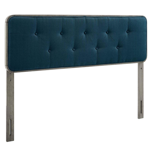 Bed | CasaFoyer Collins Tufted Wood Twin Headboard | Retro Charm | Organic Beauty | Gray Azure | casafoyer.myshopify.com