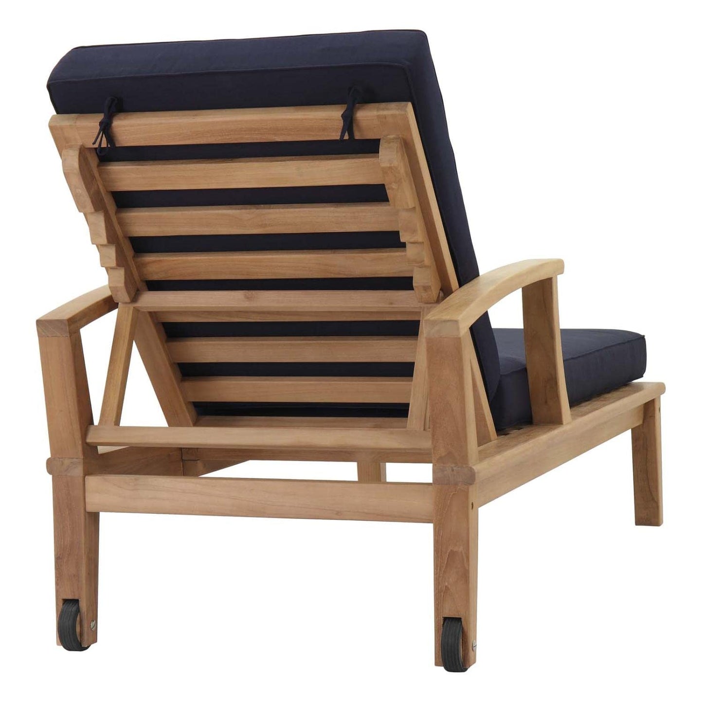 executive chairs | CasaFoyer Marina Teak Wood Outdoor Patio Single Chaise Lounge Chair | Luxury & Comfort | All-Weather Cushions | Assembly Required | casafoyer.myshopify.com