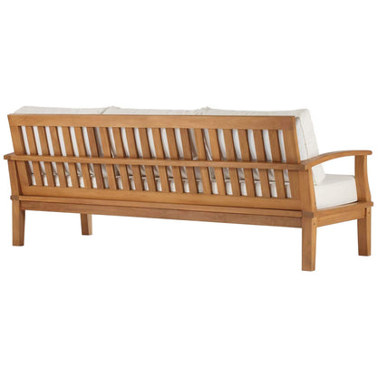 sofas | CasaFoyer Marina Teak Wood Outdoor Patio Sofa | Luxury, Durable, Weather-Resistant | Contemporary Design | Perfect for Outdoor Gatherings | Assembly Required | casafoyer.myshopify.com