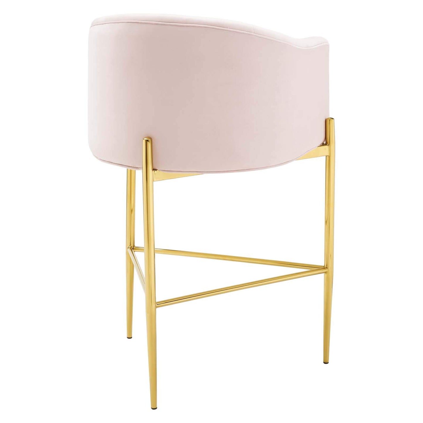 barstools | CasaFoyer Savour Tufted Performance Velvet Bar Stool Set of 2 | Luxury Design | Stain-Resistant | Comfortable Seating | Chrome Gold Frame | 29 Seat Height | Pink | casafoyer.myshopify.com