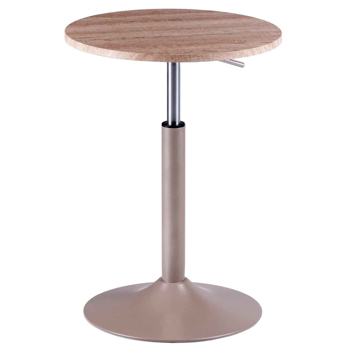 end tables | Ergode  Wood Christian Adjustable Sofa Table | Round Wood Top | Black Metal Base | Adjustable Height | 20.87 x 13.78 Top | 35 lbs Weight Capacity | casafoyer.myshopify.com