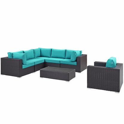 kitchen and dining room sets | CasaFoyer Convene Outdoor Sectional Set | Durable Rattan Weave | Weather-Resistant Cushions | Versatile & Spacious Patio Furniture | casafoyer.myshopify.com