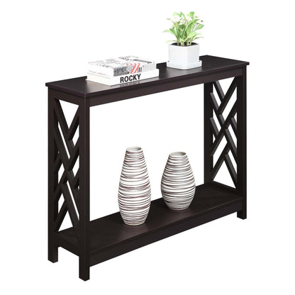 TABLE | Ergode Titan Console Table with Shelf | Transitional Style | Sleek Design | Ample Storage & Display Space | Durable MDF Construction | casafoyer.myshopify.com