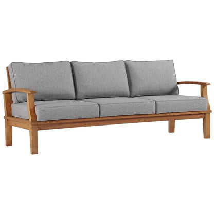 sofas | CasaFoyer Marina Teak Wood Outdoor Patio Sofa | Durable & Weather-Resistant | Modern Design | Assembly Required | Includes One Sofa | casafoyer.myshopify.com