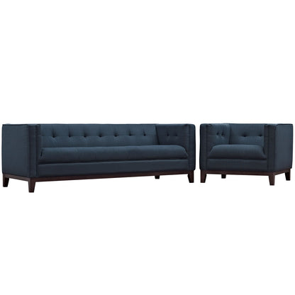 kitchen and dining room sets | CasaFoyer Serve Armchair & Sofa Set | Elegant Tufted Design | Polyester Upholstery | Comfortable Foam Cushioning | Walnut Stained Wood Legs | Perfect for Living Rooms, Lounges, and Reception Areas | casafoyer.myshopify.com