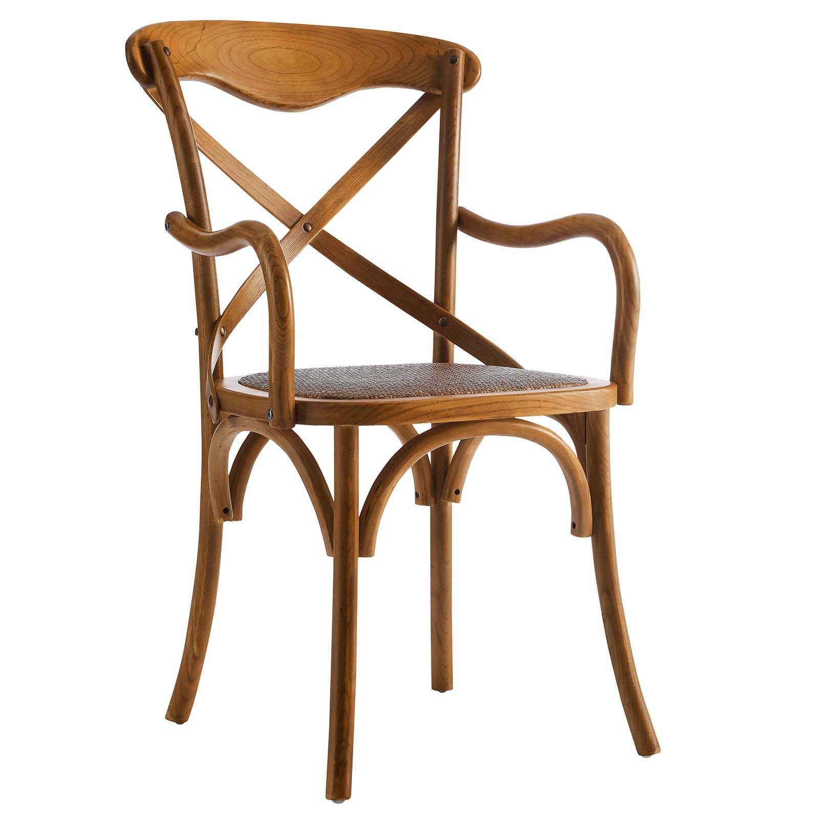 home office desk chairs | CasaFoyer Rustic-Contemporary Dining Armchair Set | Open Backrest | Tapered Legs | Ideal for Tea & Breakfast | Fully Assembled | Set of 4 | casafoyer.myshopify.com