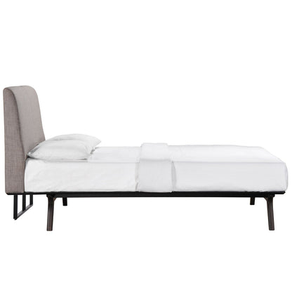 adjustable bed bases | CasaFoyer Tracy Full Size Platform Bed | Durable MDF | Open Design | Toffee Brown Stained Finish | Foam Padded Headboard | Easy Assembly | Mattress & Boxspring Not Included | casafoyer.myshopify.com