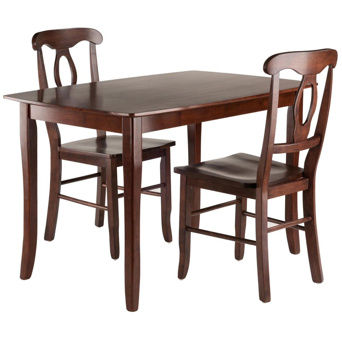 childrens table and chair sets | CasaFoyer Inglewood 3-Piece Dining Table Set | Solid Wood | French Country Farmhouse Charm | Walnut Finish | Renaissance Chairs | Assembly Required | 47.24 W x 29.53 D x 29.13 H | casafoyer.myshopify.com