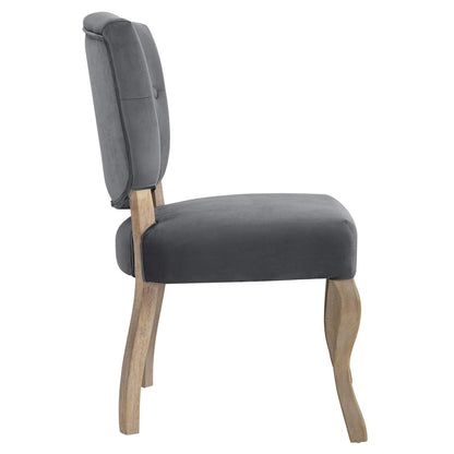 home office desk chairs | CasaFoyer Array Vintage French Dining Side Chair Set of 4 | Weathered Wood Legs | Button Tufted Shield Back | Velvet Upholstery | Non-Marking Foot Caps | Fully Assembled | casafoyer.myshopify.com