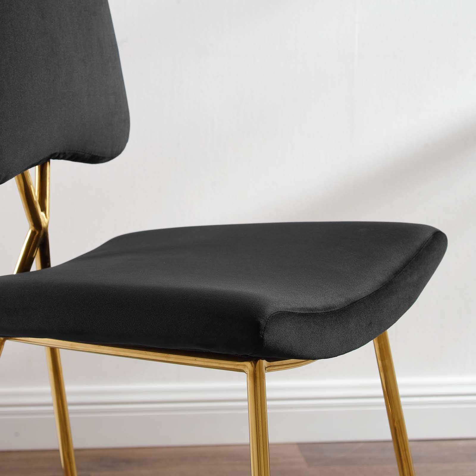 barstools | CasaFoyer Ponder Upholstered Performance Velvet Dining Room Counter Stool | Comfortable, Stylish, and Practical | Stain-Resistant Velvet Upholstery | Gold Stainless Steel Base | Set of 1 | casafoyer.myshopify.com