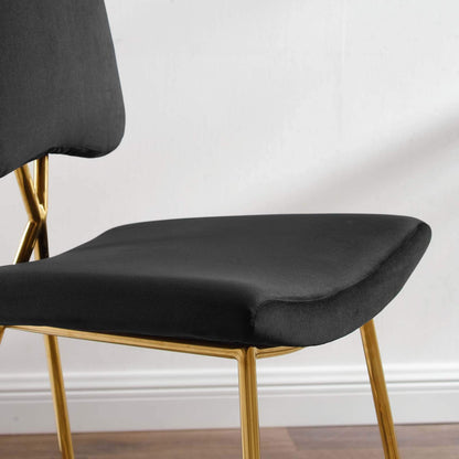 barstools | CasaFoyer Ponder Upholstered Performance Velvet Dining Room Counter Stool | Comfortable, Stylish, and Practical | Stain-Resistant Velvet Upholstery | Gold Stainless Steel Base | Set of 1 | casafoyer.myshopify.com