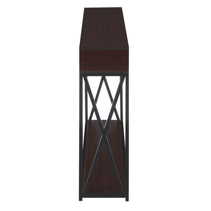 TABLE | Ergode Tucson Deluxe Console Table with Shelf | Stylish & Functional Home Decor | Ample Storage | Durable Metal Frame | casafoyer.myshopify.com