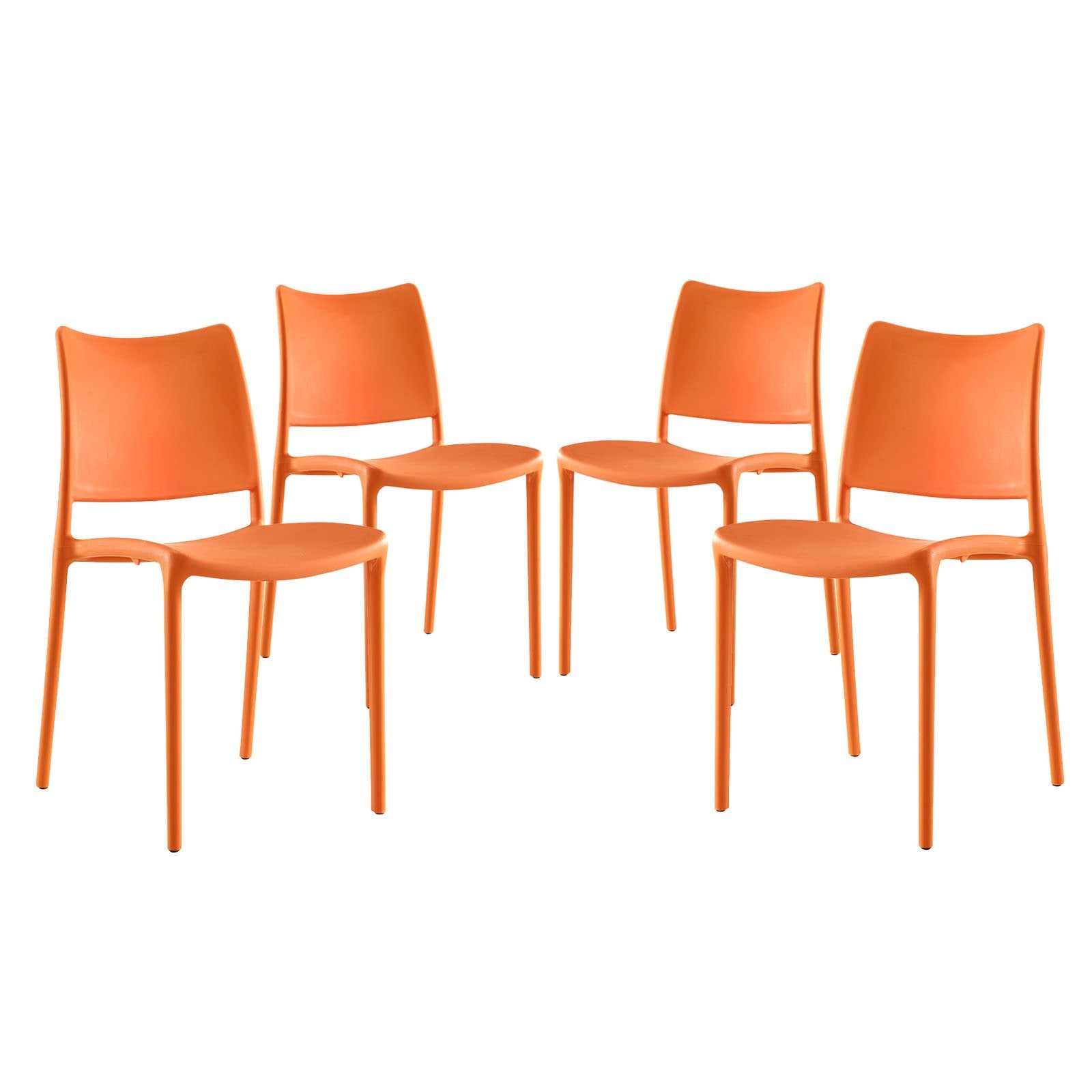 home office desk chairs | CasaFoyer Hipster Dining Side Chair | Sleek & Minimalist Design | Stackable & Fully Assembled | Ergonomic Contoured Seat & Backrest | Indoor/Outdoor Use | Set of 4 | casafoyer.myshopify.com