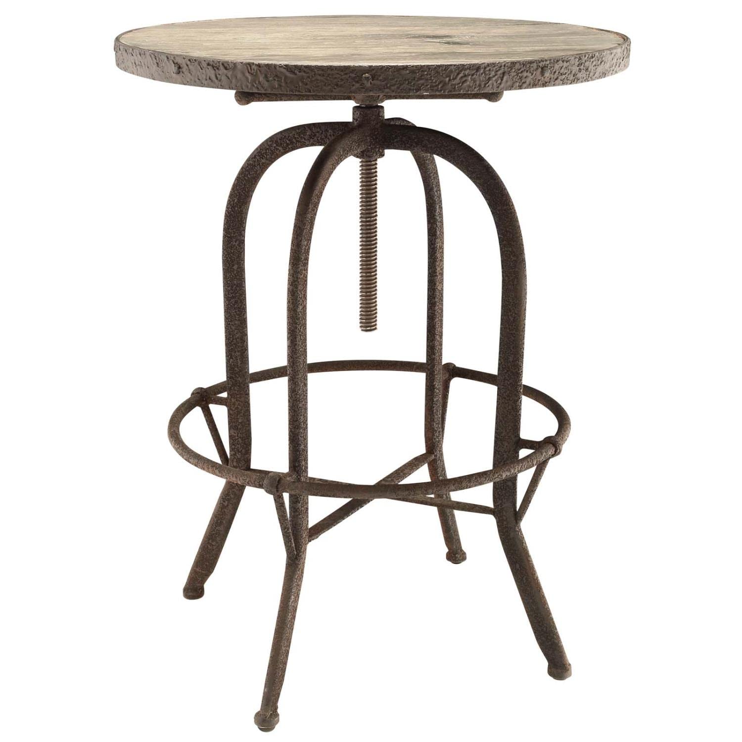 bar tables | Ergode Sylvan Industrial Modern Design Side Table | Solid Pine Wood Top | Cast Iron Frame | Rustic Cabin Aesthetics | Factory-Inspired Elements | Must-Have Addition | casafoyer.myshopify.com
