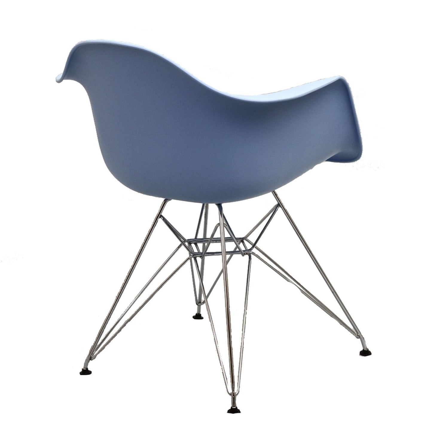 home office desk chairs | CasaFoyer Paris Wire Armchair | Molded Plastic Seat | Sturdy Chromed Steel Wire Base | Comfortable & Versatile | Enhance Living or Working Space | Set of 1 | casafoyer.myshopify.com