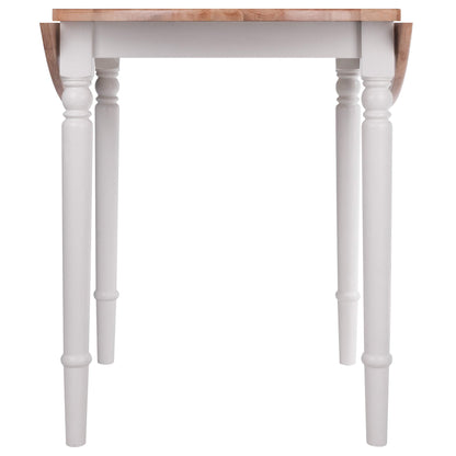 childrens table and chair sets | CasaFoyer  Wood Sorella 3-Piece Dining Set | Drop Leaf Table & 2 Chairs | White/Natural Finish | Solid Wood | Versatile & Compact | Easy Assembly | casafoyer.myshopify.com