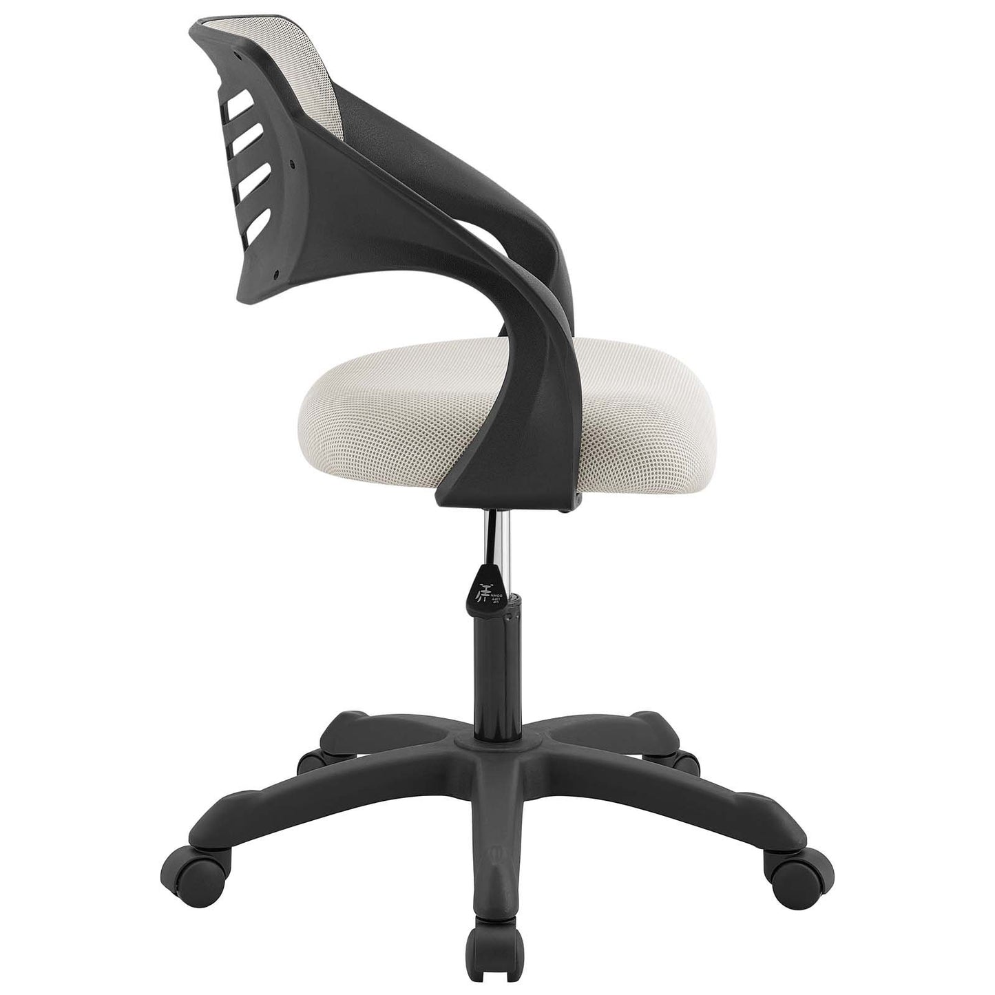 home office desk chairs | CasaFoyer Thrive Mesh Office Chair | Durable Nylon Frame | Breathable Back | Lumbar Support | Cooling Relief | Spiraling Armrests | Padded Seat | Height Adjustment | 360 Swivel | Dual-Wheel Casters | Gray | casafoyer.myshopify.com