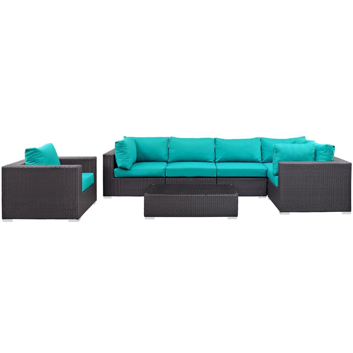 kitchen and dining room sets | CasaFoyer Convene Outdoor Sectional Set | Durable Rattan Weave | Weather-Resistant Cushions | Versatile & Spacious Patio Furniture | casafoyer.myshopify.com