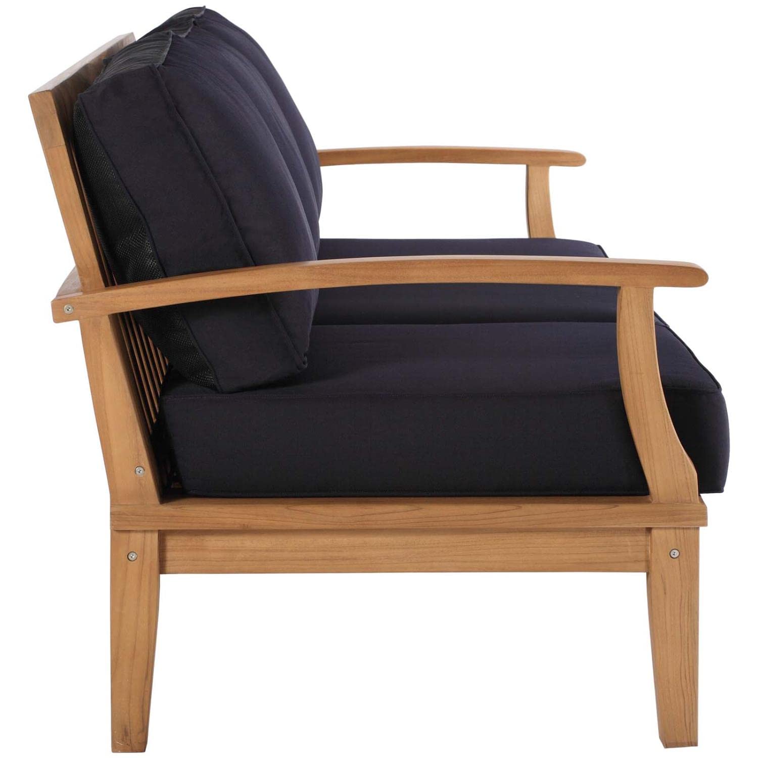 sofas | CasaFoyer Marina Teak Wood Outdoor Patio Sofa | Luxury, Durable, Weather-Resistant | Modern Design | Perfect for Outdoor Seating | casafoyer.myshopify.com