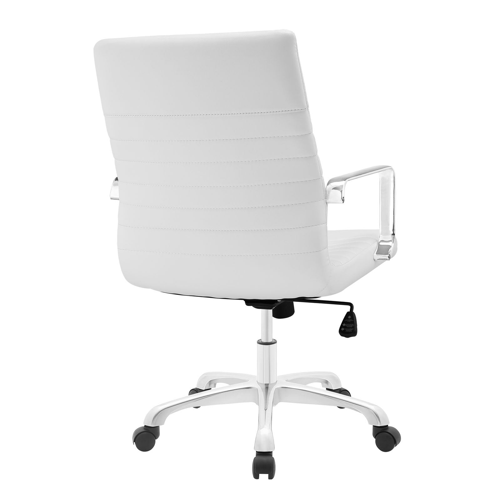 home office desk chairs | CasaFoyer Finesse Mid Back Office Chair | Comfortable & Stylish | Ribbed Cushion | Chrome Armrests | Adjustable Height | Perfect for Carpeted Surfaces | casafoyer.myshopify.com