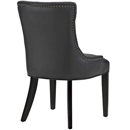 home office desk chairs | CasaFoyer Regent Dining Side Chair Set of 2 | Nostalgic Era Design | Tufted Buttons | Nailhead Trim | Vinyl Upholstery | Non-Marking Foot Caps | Tapered Wood Legs | casafoyer.myshopify.com