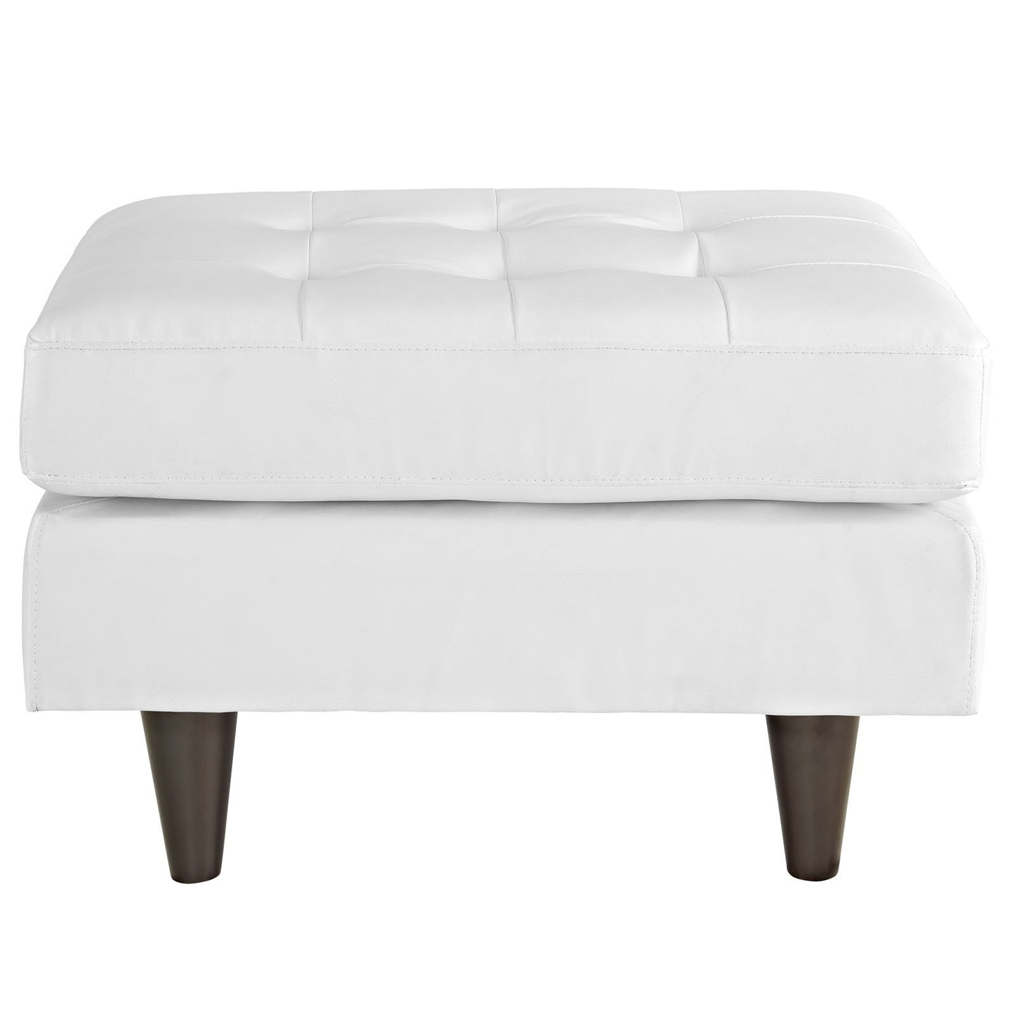 home office desk chairs | CasaFoyer Empress Mid-Century Style Ottoman | Luxurious Leather Upholstery | Plush Foam Padding | Sturdy Hardwood Legs | Enhance Your Space with Comfort and Style | casafoyer.myshopify.com