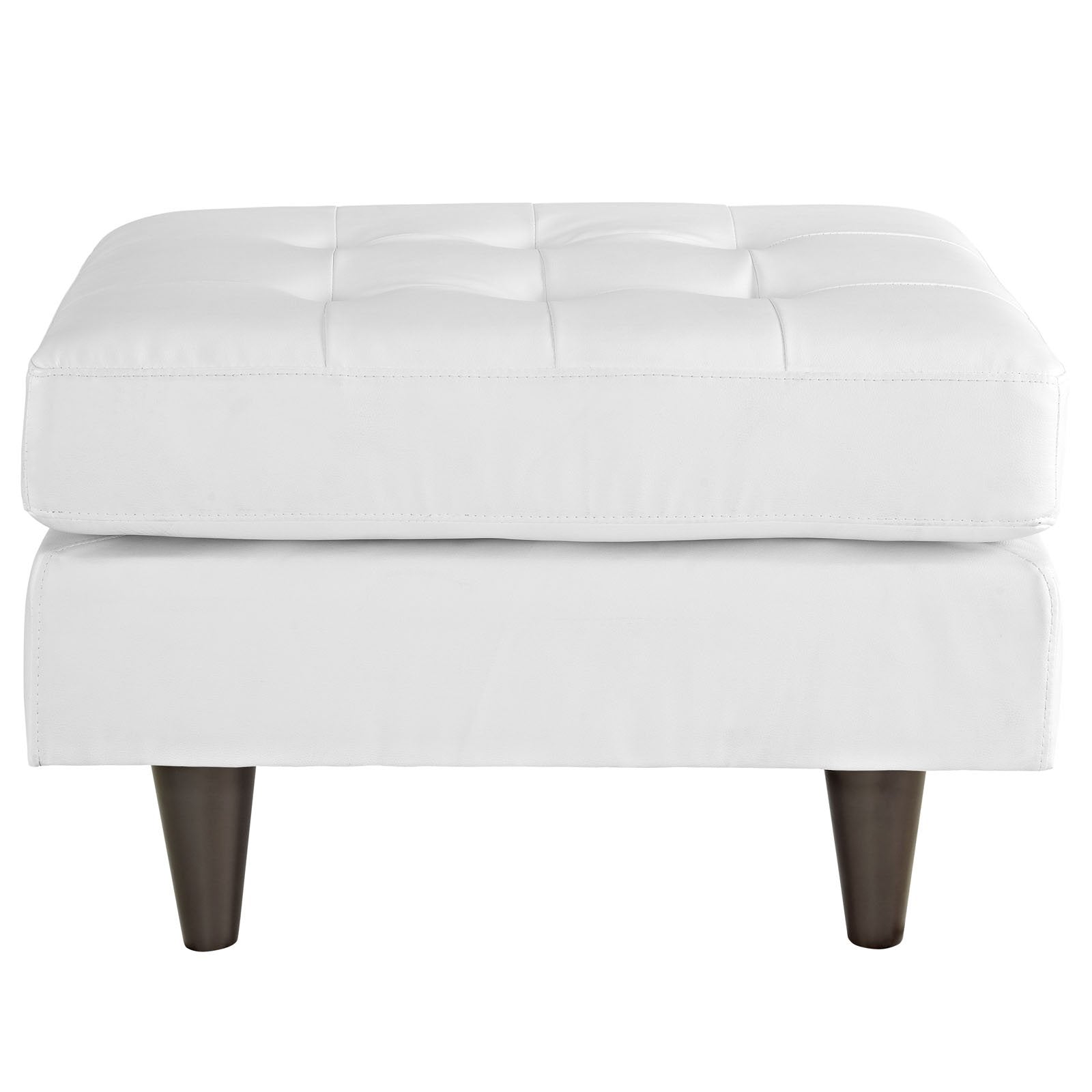 home office desk chairs | CasaFoyer Empress Mid-Century Style Ottoman | Luxurious Leather Upholstery | Plush Foam Padding | Sturdy Hardwood Legs | Enhance Your Space with Comfort and Style | casafoyer.myshopify.com