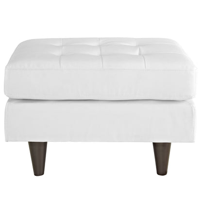 home office desk chairs | CasaFoyer Empress Mid-Century Style Ottoman | Luxurious Leather Upholstery | Plush Foam Padding | Sturdy Hardwood Legs | Enhance Your Space with Comfort and Style | casafoyer.myshopify.com
