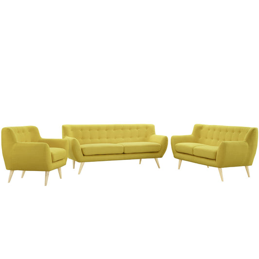 kitchen and dining room sets | CasaFoyer Stunning Living Room Set | Plush Dual Cushion Design | Organic Shape | Mid-Century Inspired Legs | Polyester Upholstery | Finely Stitched Back Seat Buttons | Modern & Sophisticated | Includes Armchair, Loveseat, Sofa | casafoyer.myshopify.com
