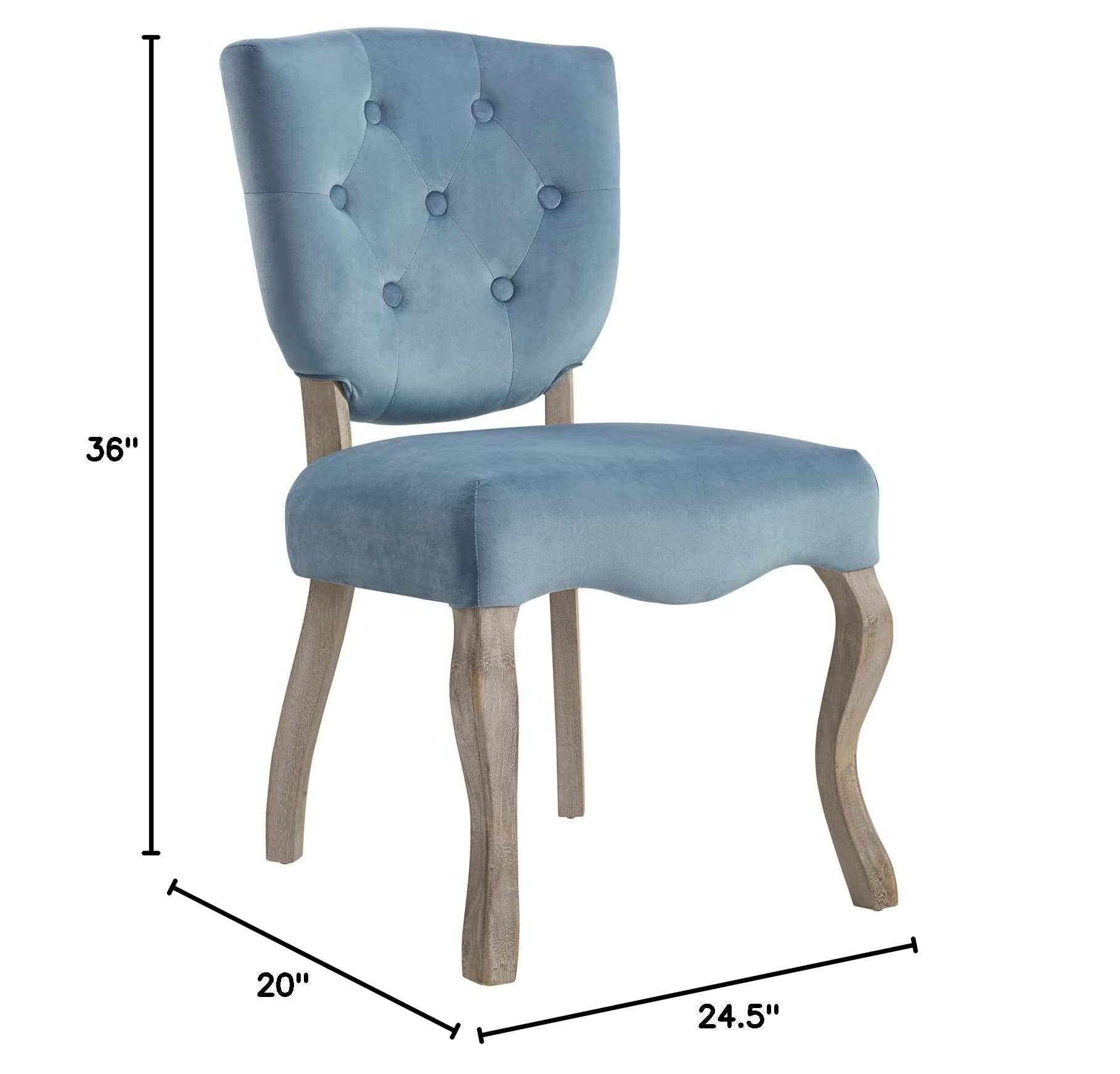 home office desk chairs | CasaFoyer Array Vintage French Dining Side Chair | Serene Atmosphere | Weathered Wood Legs | Button Tufted Shield Back | Performance Velvet Upholstery | Fully Assembled | casafoyer.myshopify.com