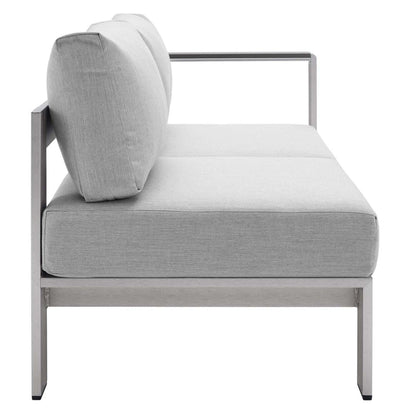 sofas | CasaFoyer Shore Outdoor Patio Aluminum 4 Piece Sectional Sofa Set | Weatherproof | Sunbrella Fabric | Stylish Design | Perfect for Casual Gatherings | casafoyer.myshopify.com