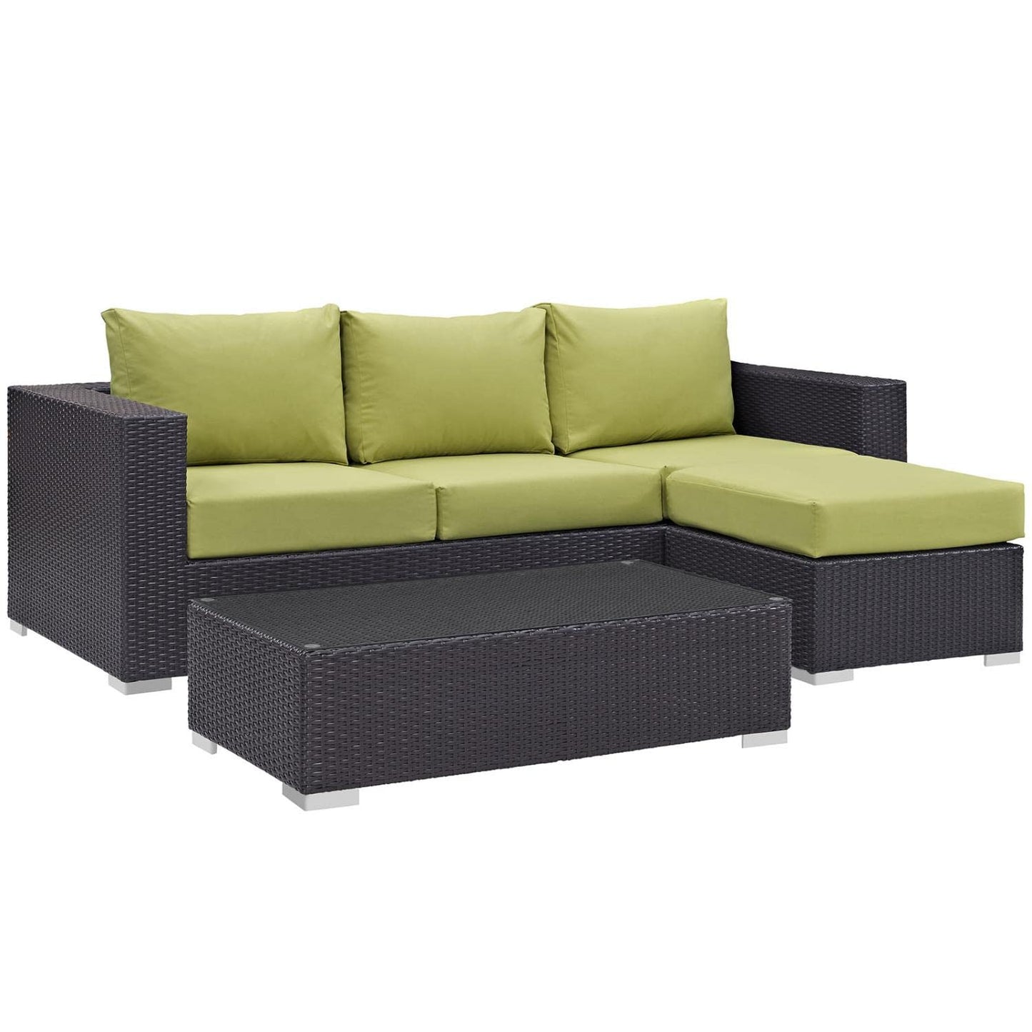 kitchen and dining room sets | CasaFoyer Convene Outdoor Sectional Set | Durable Rattan Weave | Weather-Resistant Cushions | Coffee Table, Ottoman, Sofa. Elevate your outdoor space with this versatile furniture set. | casafoyer.myshopify.com