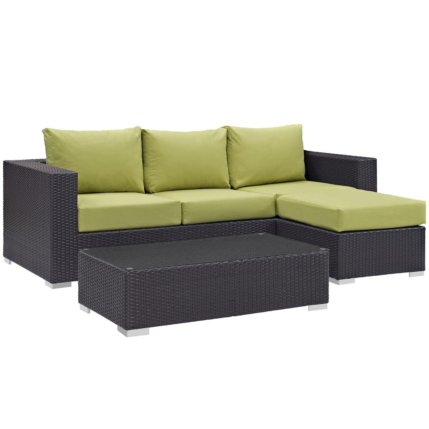 kitchen and dining room sets | CasaFoyer Convene Outdoor Sectional Set | Durable Rattan Weave | Weather-Resistant Cushions | Coffee Table, Ottoman, Sofa. Elevate your outdoor space with this versatile furniture set. | casafoyer.myshopify.com
