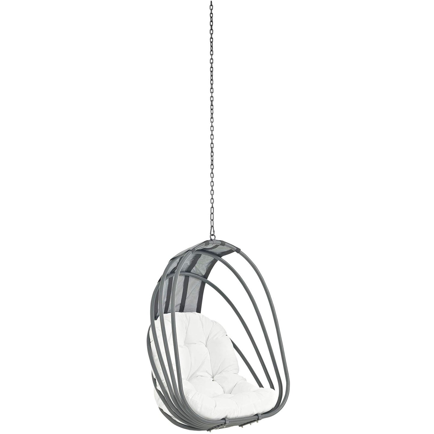 porch swings | Ergode Whisk Outdoor Patio Hanging Swing Chair | Adjustable Chain | Weather-Resistant Cushion | UV Protection | Sun Shade | casafoyer.myshopify.com