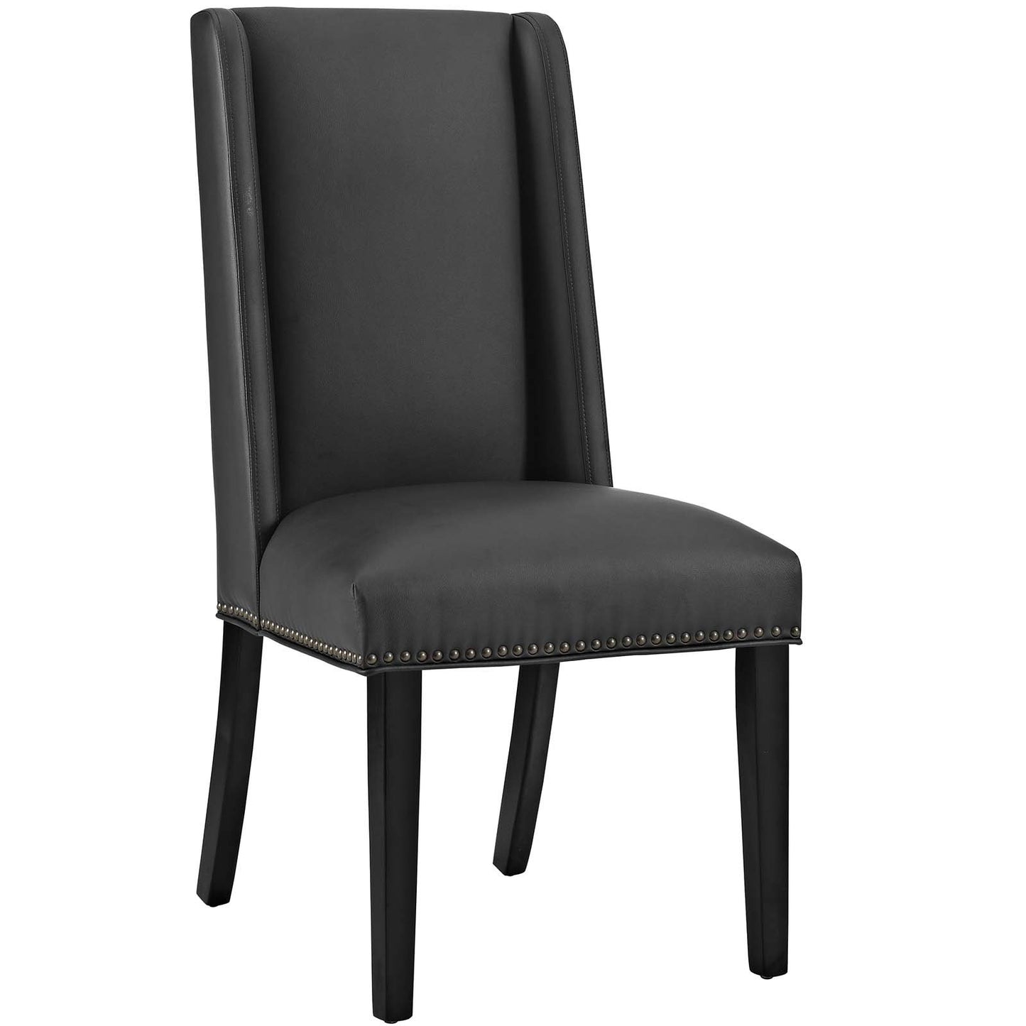 home office desk chairs | CasaFoyer Baron Dining Chair | Opulent Heritage Design | Antique Copper Nailhead Trim | Premium Vinyl Upholstery | Sturdy Wooden Frame | Non-Marking Foot Glides | casafoyer.myshopify.com