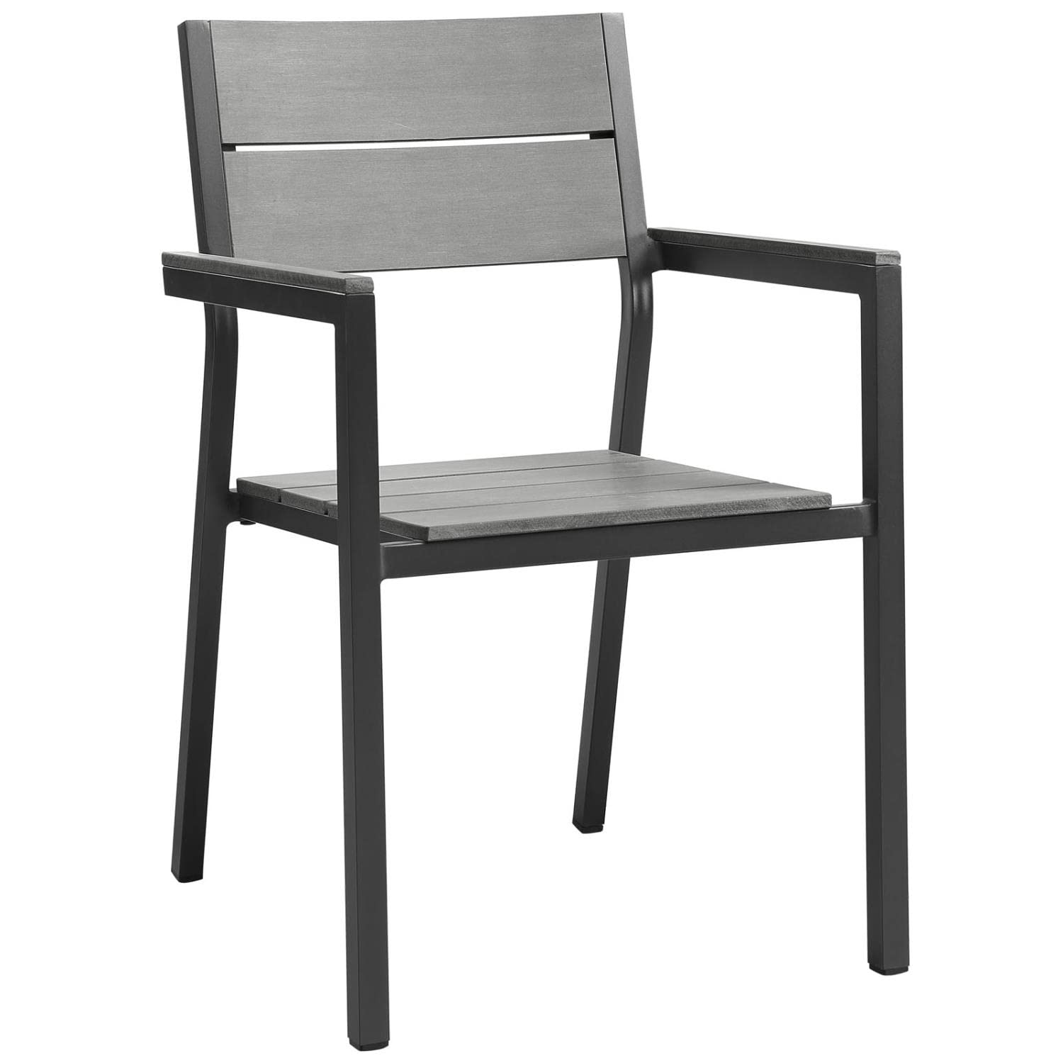 Patio Furniture Sets | Maine Outdoor Patio Dining Furniture Collection | Synthetic Wood Grain Plank Boards | Powder-Coated Aluminum Frame | 7 Piece Set | casafoyer.myshopify.com