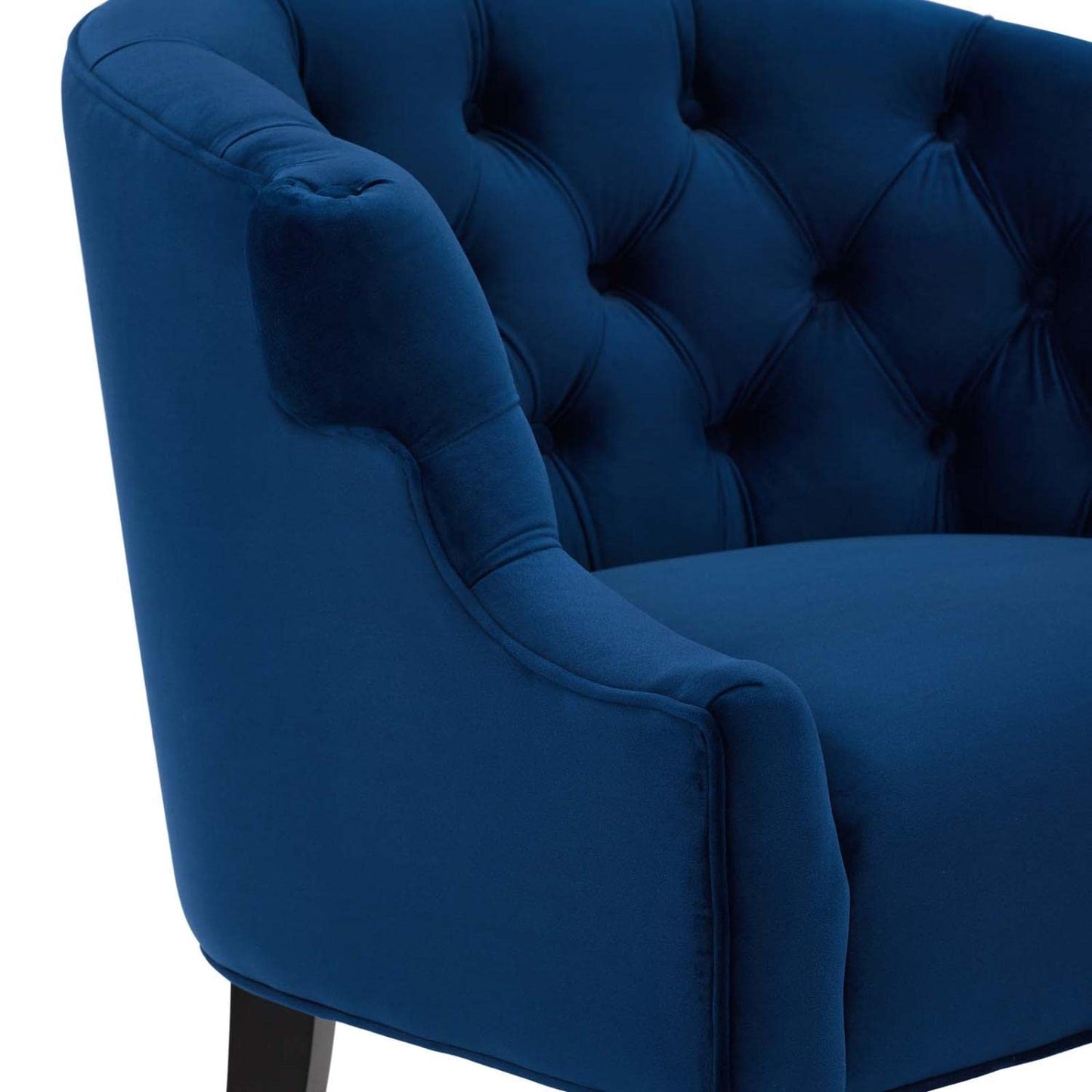home office desk chairs | CasaFoyer Precept Accent Armchair | Opulent Design | Stain-Resistant Velvet | Plush Seating | Birch Wood Legs | Navy Velvet | casafoyer.myshopify.com