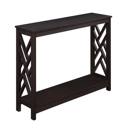TABLE | Ergode Titan Console Table with Shelf | Transitional Style | Sleek Design | Ample Storage & Display Space | Durable MDF Construction | casafoyer.myshopify.com